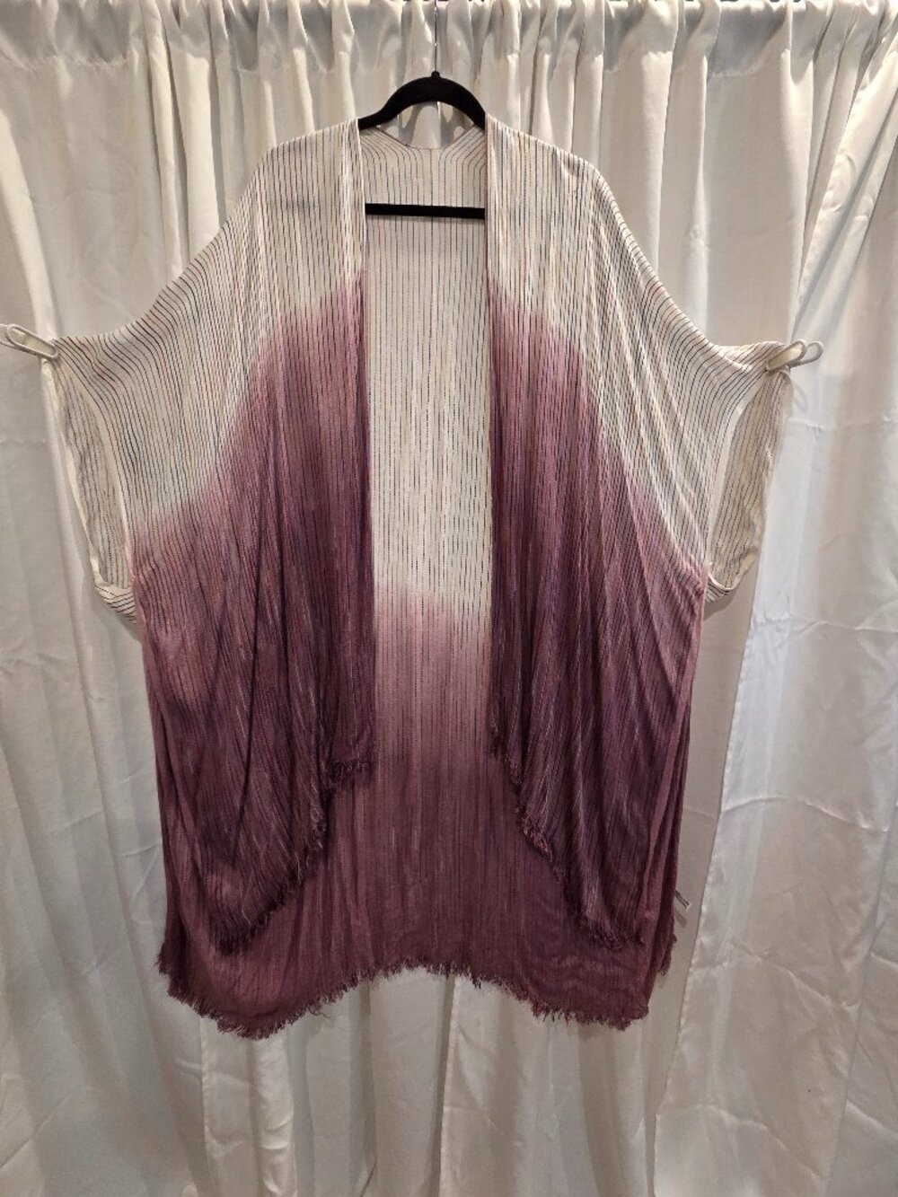 Ombre open-front kimono ~ One Size